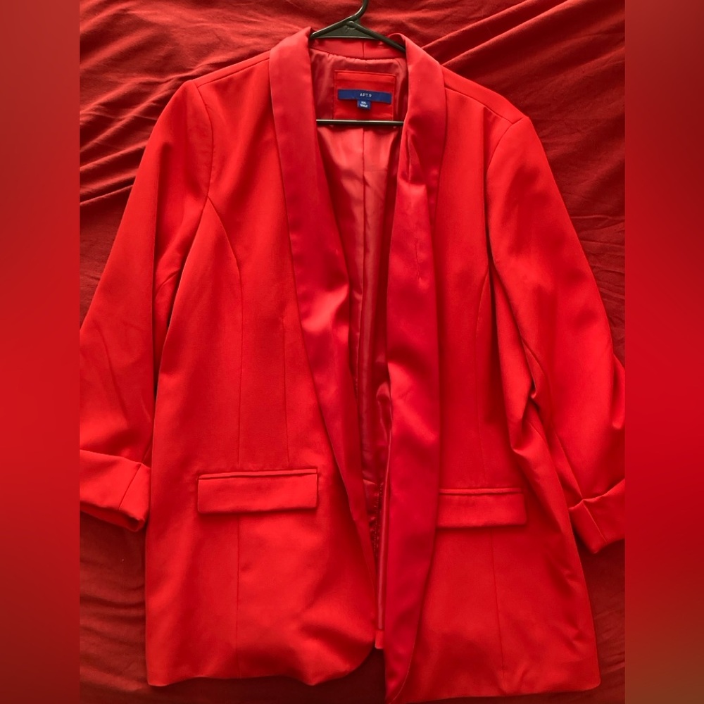 Apt. 9 Women’s Red Blazer Suit Jacket